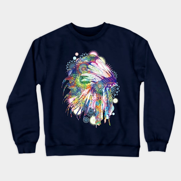 headdress Crewneck Sweatshirt by BekimART